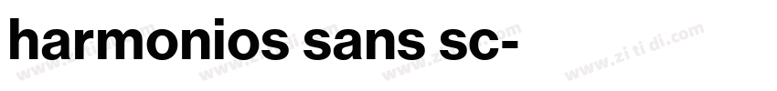 harmonios sans sc字体转换